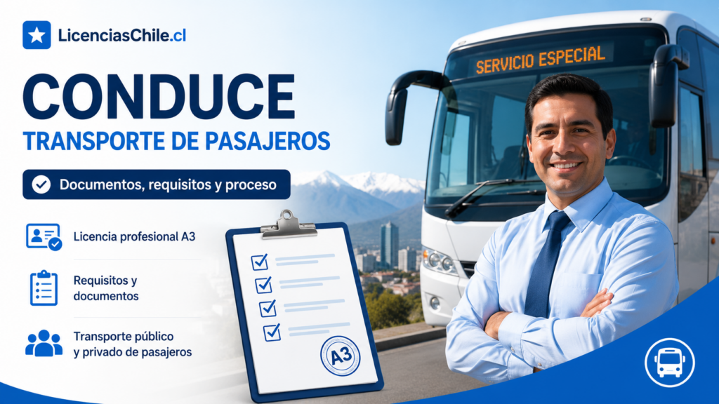 Licencia A3 en Chile