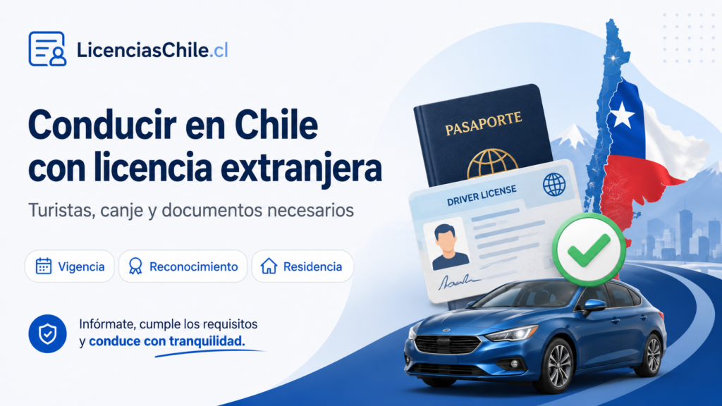 Licencias extranjeras válidas en Chile
