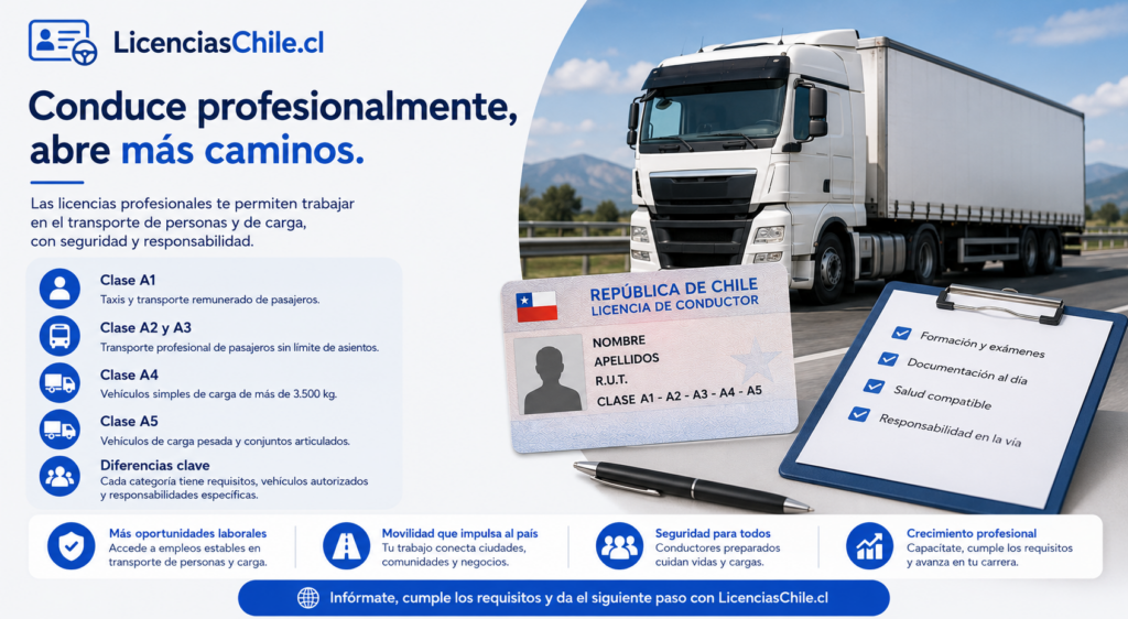 Licencias profesionales en Chile