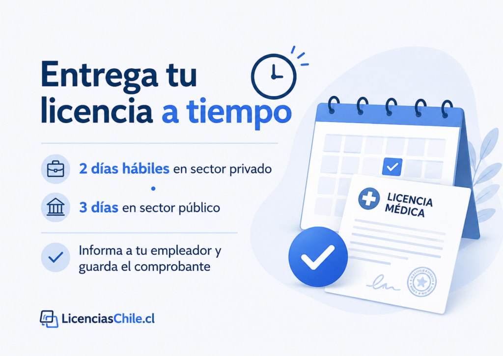 Plazo para entregar una licencia médica al empleador