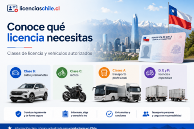 Tipos de licencias de conducir en Chile
